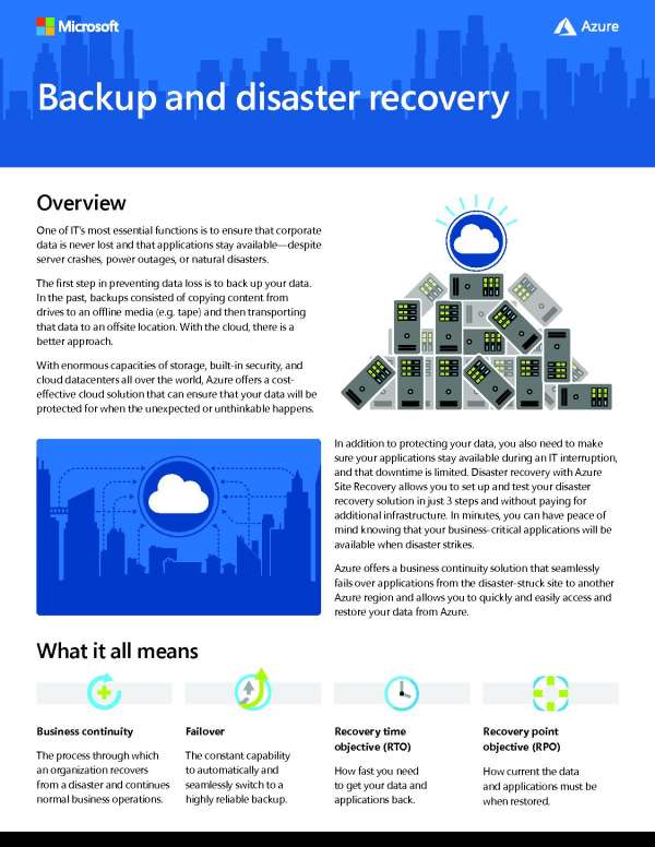 Backup and Disaster Recovery - Florida Managed IT Services by FL ...