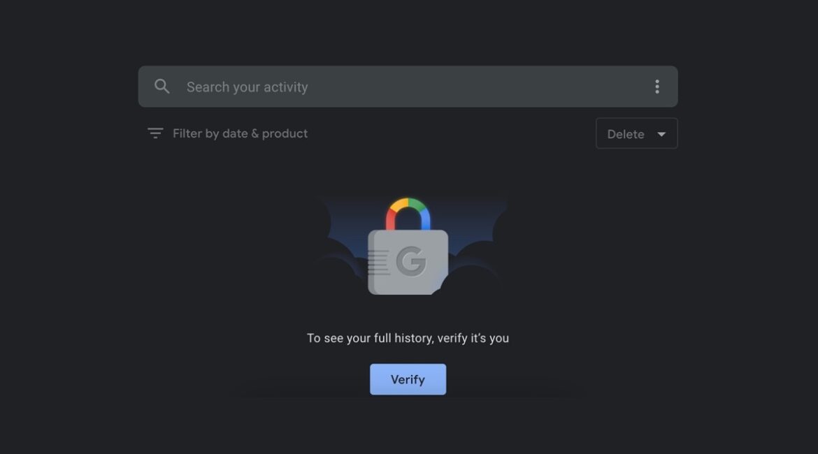 Google-My-Activity-verification-turned-on