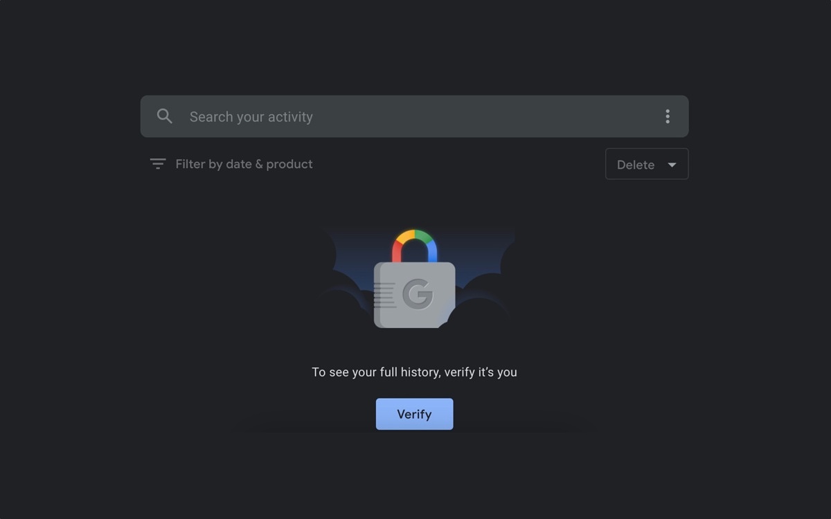 Google-My-Activity-verification-turned-on
