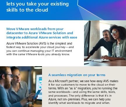 in Azure VMware solution take skills to cloud thumb
