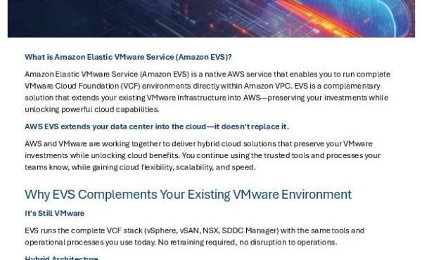 Customer Facing AWS EVS Better Together thumb
